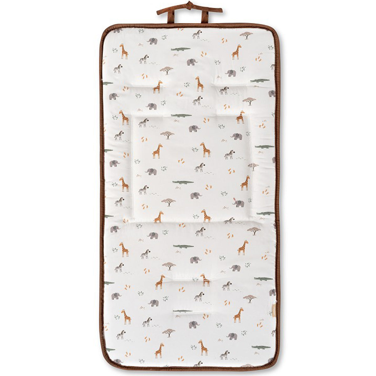 COLCHONETA REVERSIBLE JIRAFA SAVANNA INTERBABY