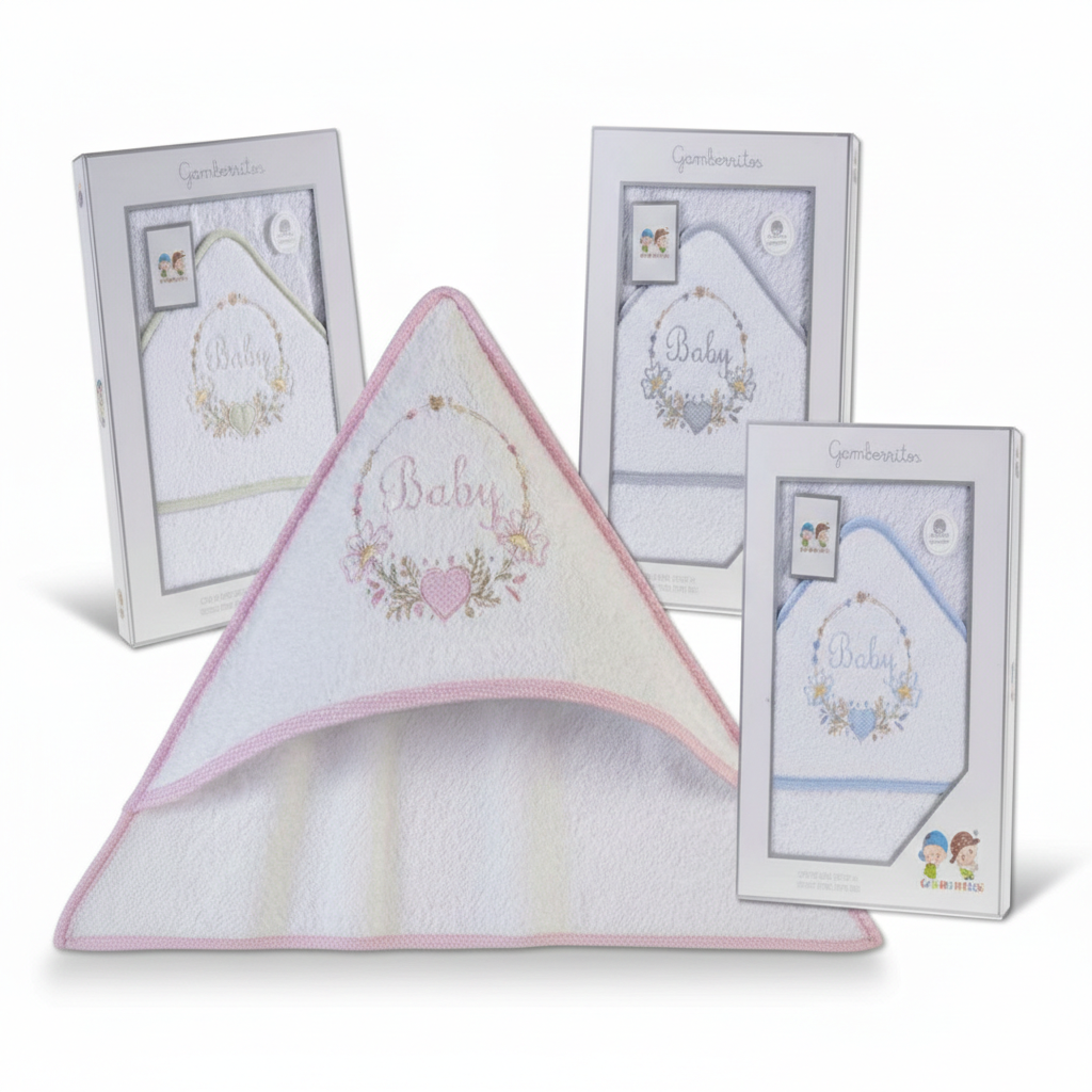 CAPA DE BAÑO BORDADA BABY GAMBERRITOS