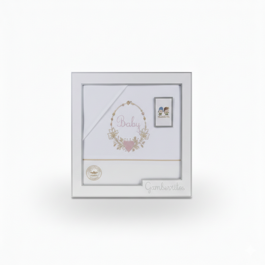 SET DE SABANAS CUNA BORDADO BABY GAMBERRITOS
