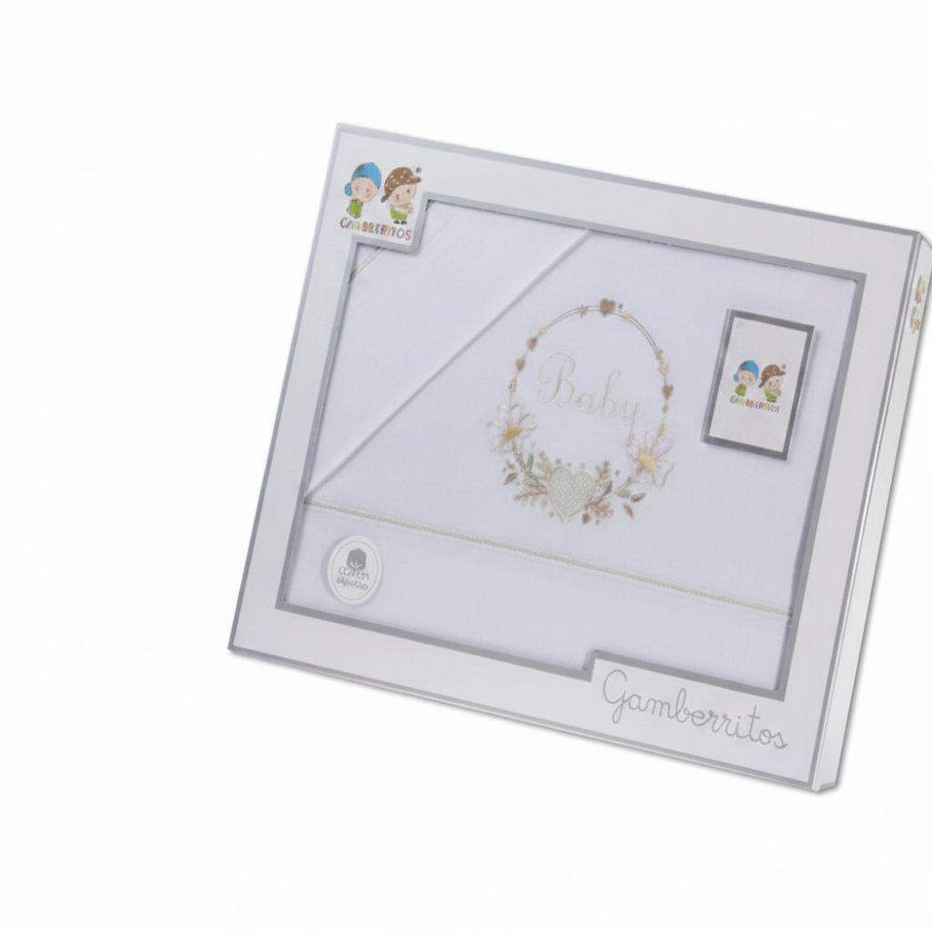 SET DE SABANAS CUNA BORDADO BABY GAMBERRITOS