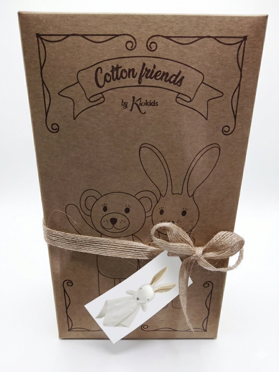 DOUDOU DE ALGODON EN FORMA DE CONEJO KIOKIDS