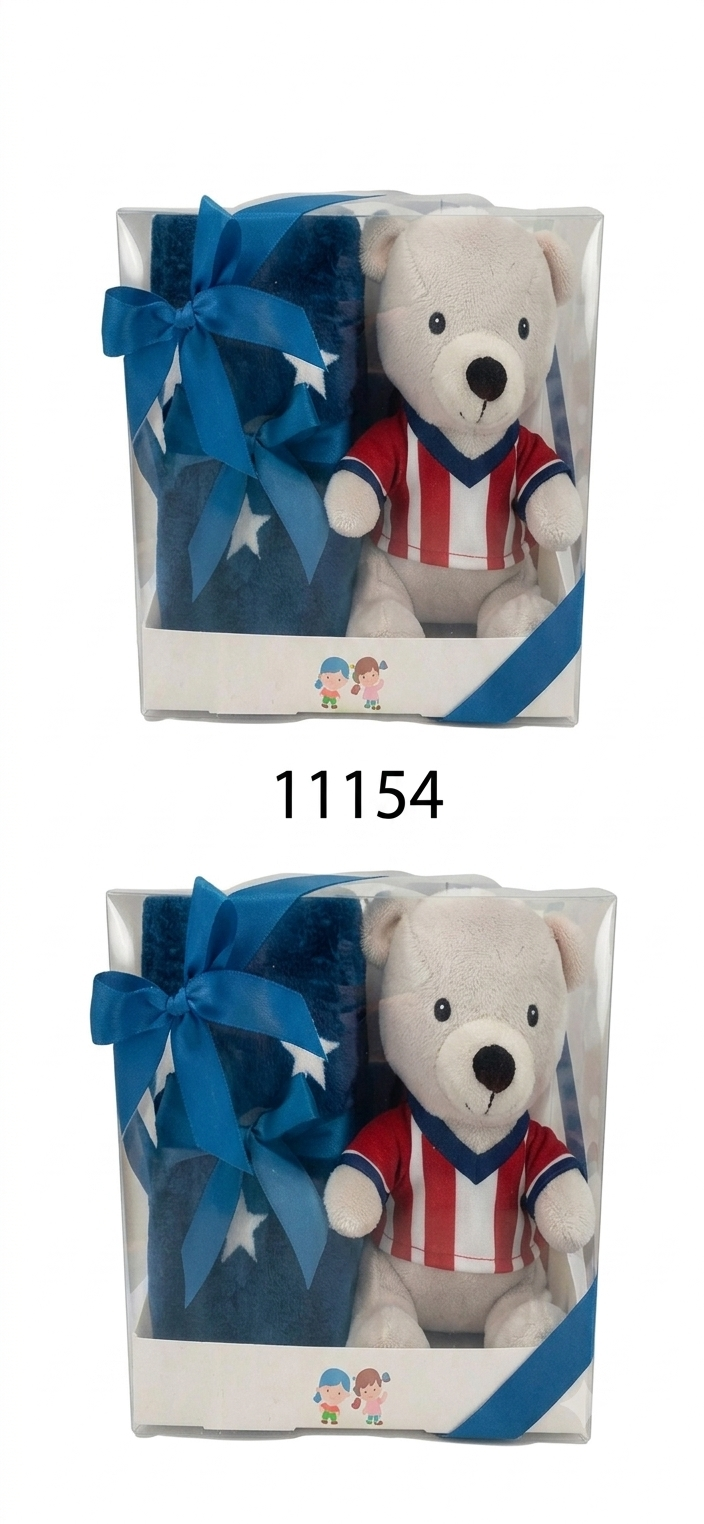 PACK MUÑECO FUTBOLISTA  Y MANTA  GAMBERRITOS