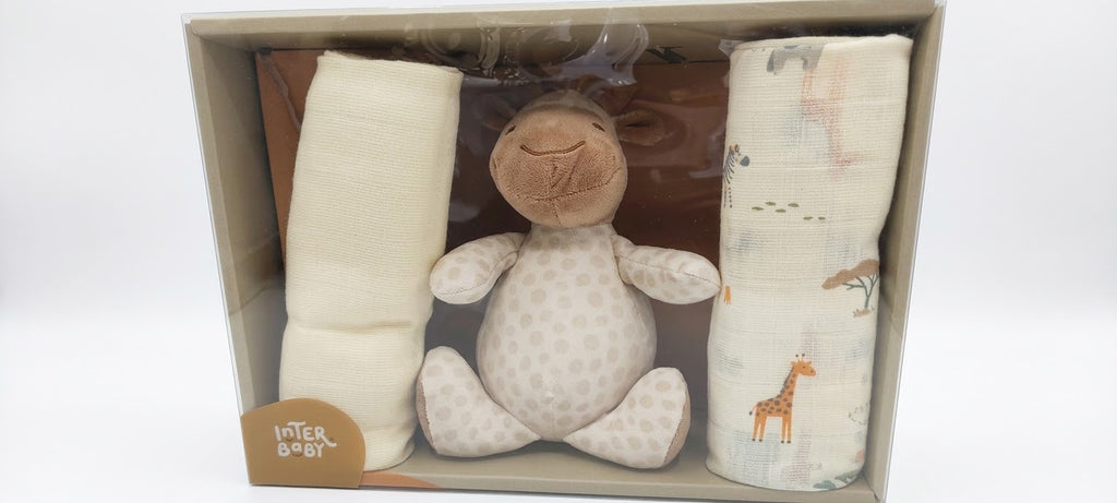 SET DE REGALO GASAS Y MUÑECO COLECCION SAVANNA INTERBABY