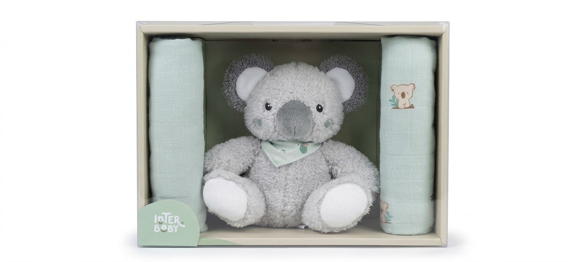 SET DE REGALO GASAS Y MUÑECO COLECCION KOALA INTERBABY