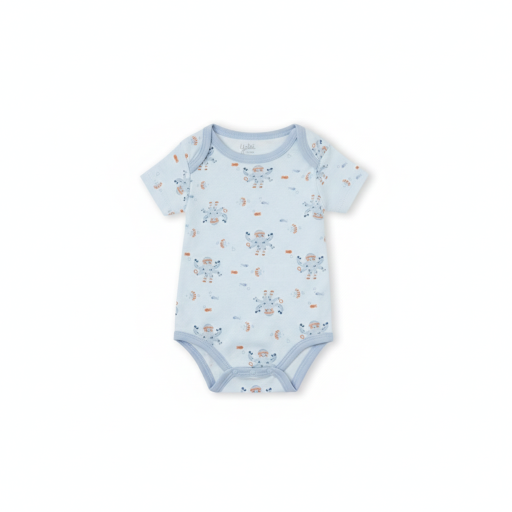 PACK DE 2  BODIES PARA BEBE PULPO YATSI (6 A 36 MESES)