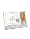 SET DE SABANAS CUNA ACUARELA + CHUPETERO INTERBABY