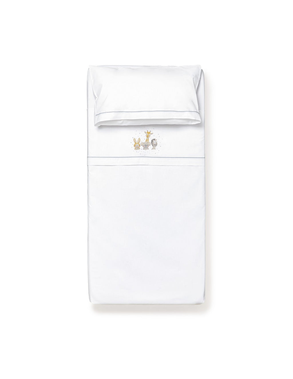 SET DE SABANAS CUNA ACUARELA + CHUPETERO INTERBABY