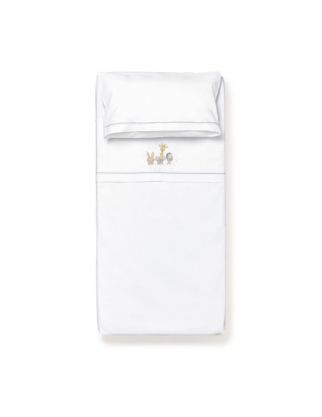 SET DE SABANAS CUNA ACUARELA + CHUPETERO INTERBABY