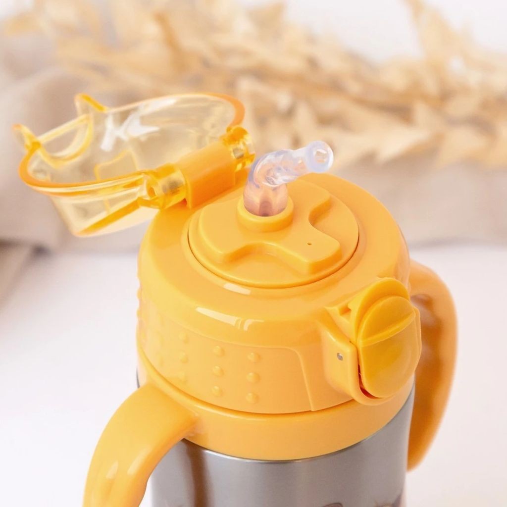 TAZA TERMO ACERO CON ASAS  LEONCITO KIOKIDS