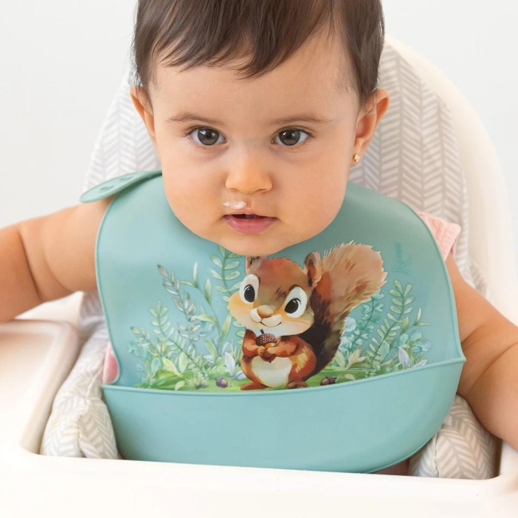 BABERO DE SILICONA ARDILLA KIOKIDS