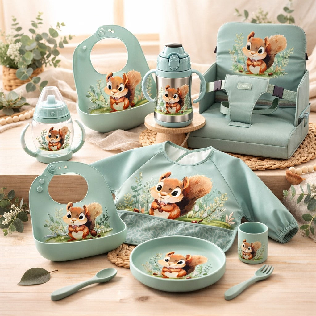 BABERO DE SILICONA ARDILLA KIOKIDS