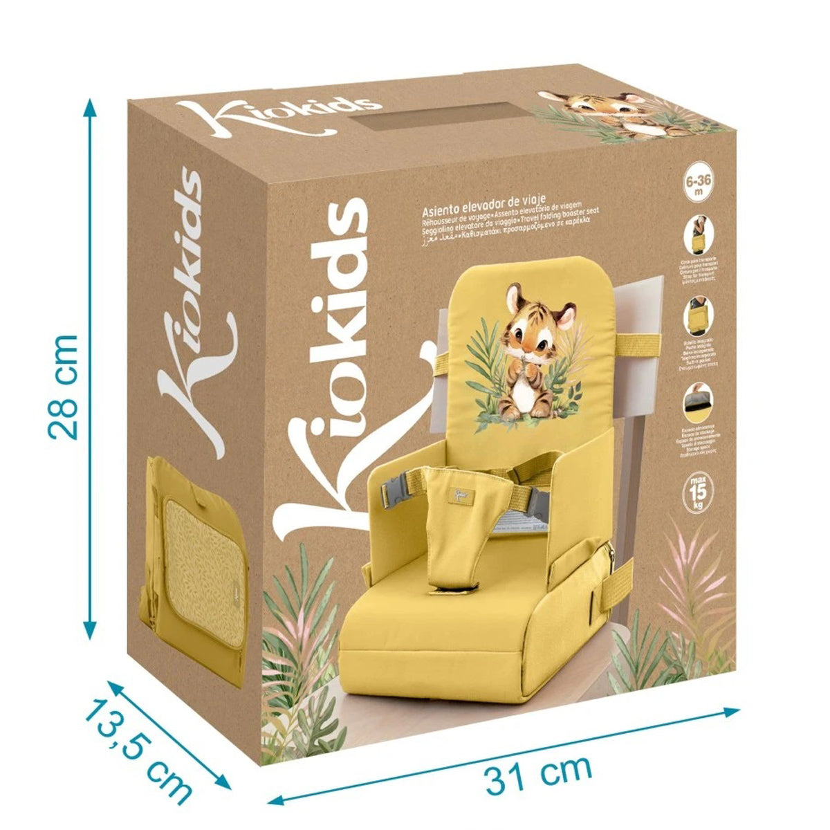 ASIENTO ELEVADOR DE VIAJE KIOKIDS LEONCITO