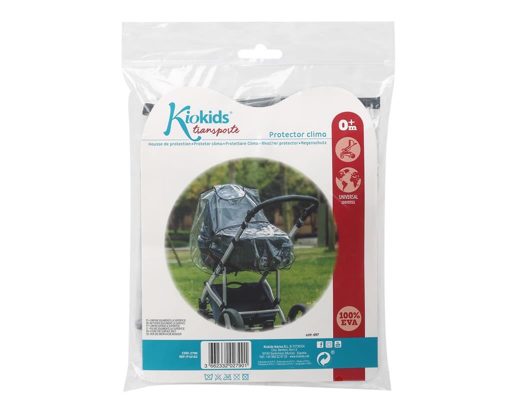 PROTECTOR BURBUJA LLUVIA CLIMA PARA CAPAZO DE BEBE. KIOKIDS