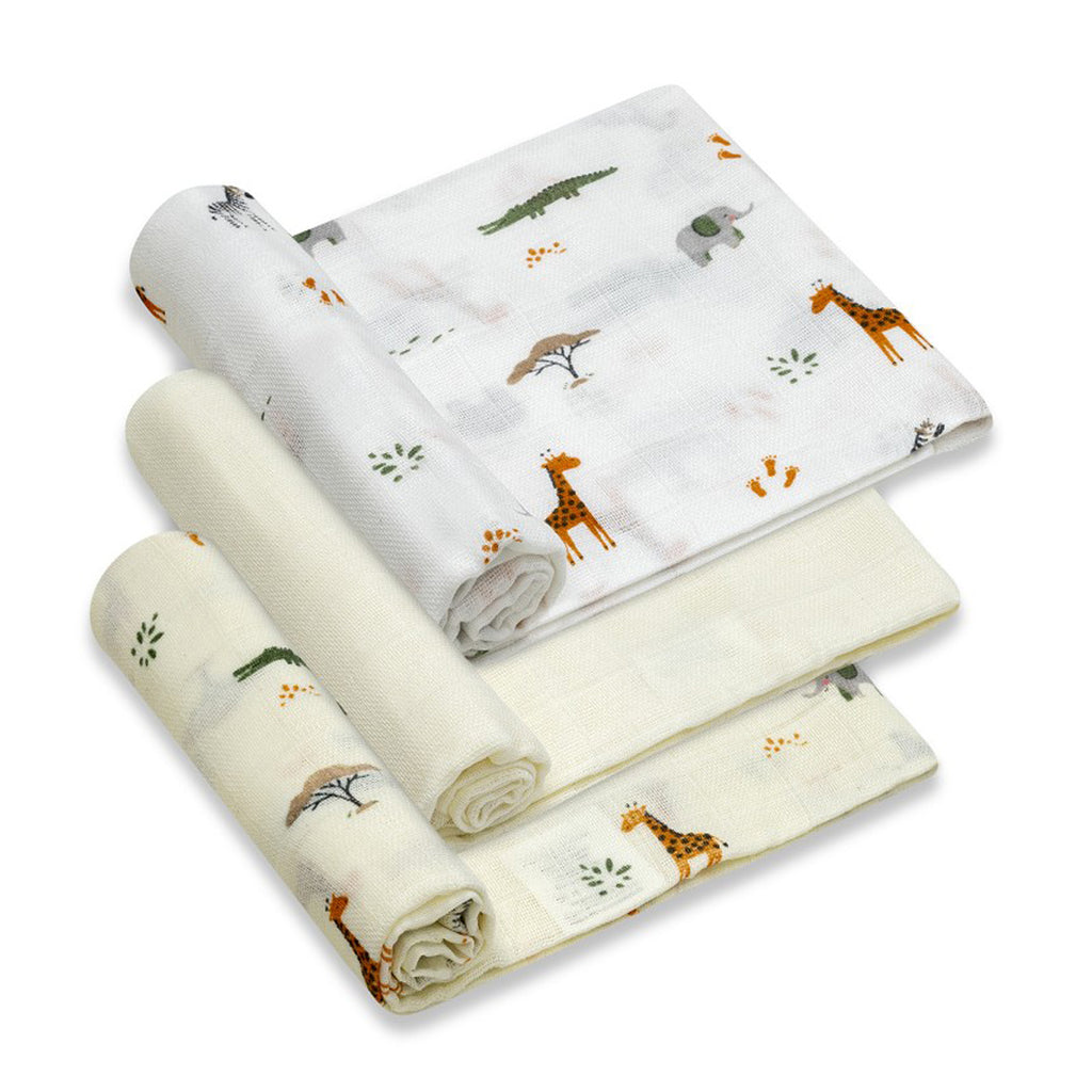 PACK DE GASAS 100% ALGODON SAVANNA INTERBABY (80X80)