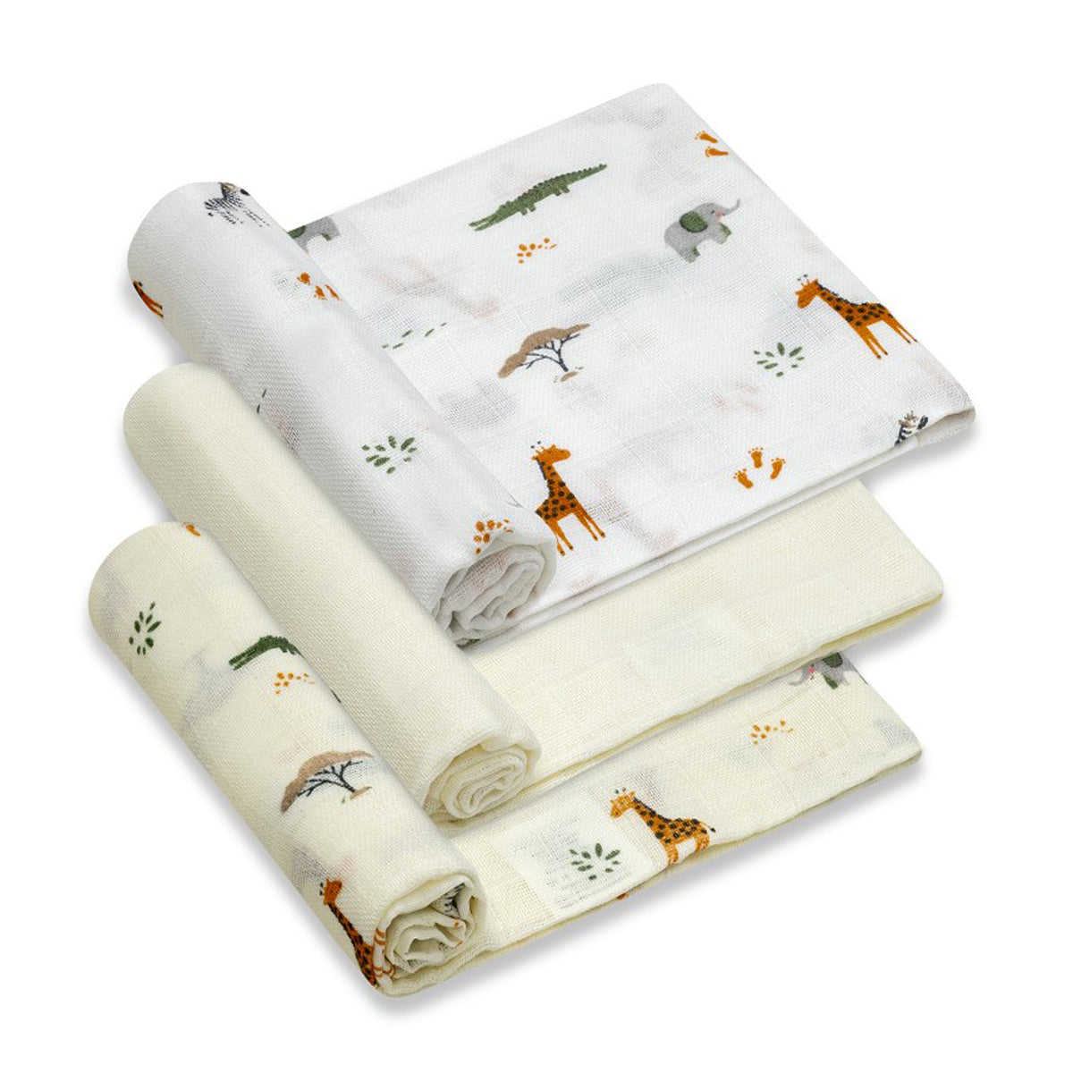 PACK DE GASAS 100% ALGODON SAVANNA INTERBABY (80X80)