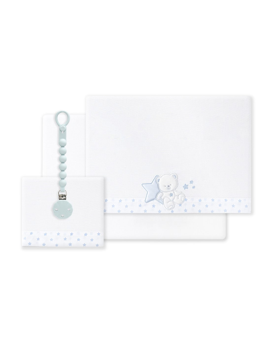 SET DE SABANAS CUNA COLECCIÓN OSITO SENTADO INTERBABY