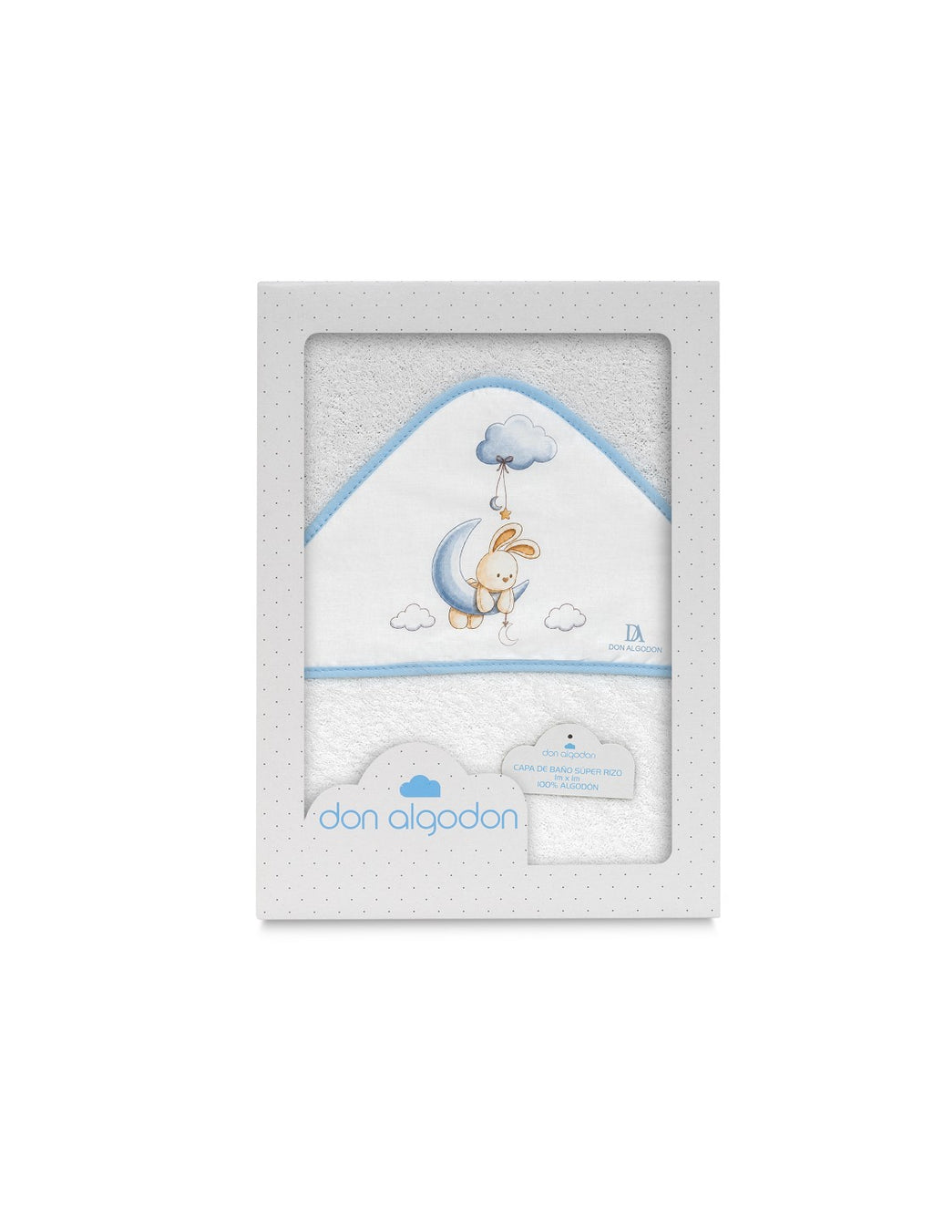CAPA DE BAÑO CONEJO NUBES DON ALGODÓN