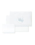 SET  DE SABANAS CUNA OSO LUNA GUIPUR DON ALGODON +REGALO