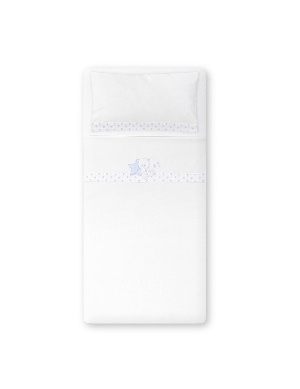 SET DE SABANAS CUNA COLECCIÓN OSITO SENTADO INTERBABY