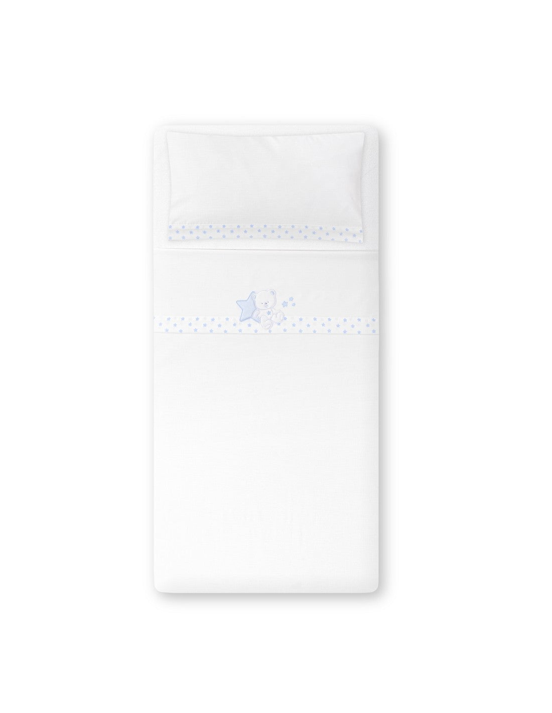 SET DE SABANAS CUNA COLECCIÓN OSITO SENTADO INTERBABY
