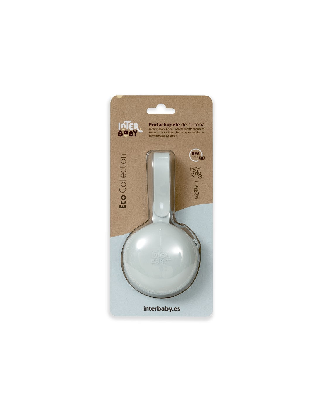 PORTACHUPETE DE SILICONA INTERBABY — AZUL