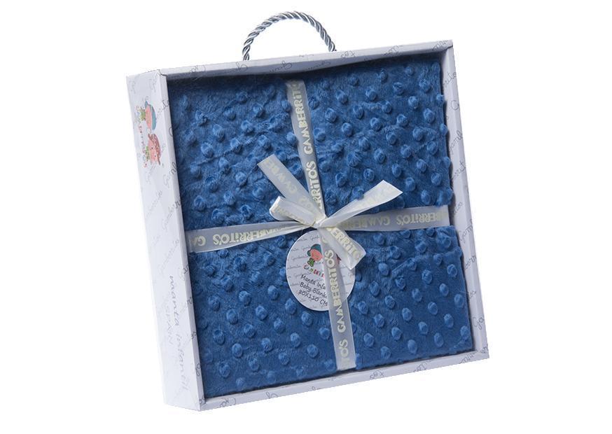 MANTA DE TOPOS PARA BEBE GAMBERRITOS (80X110) — ROSA
