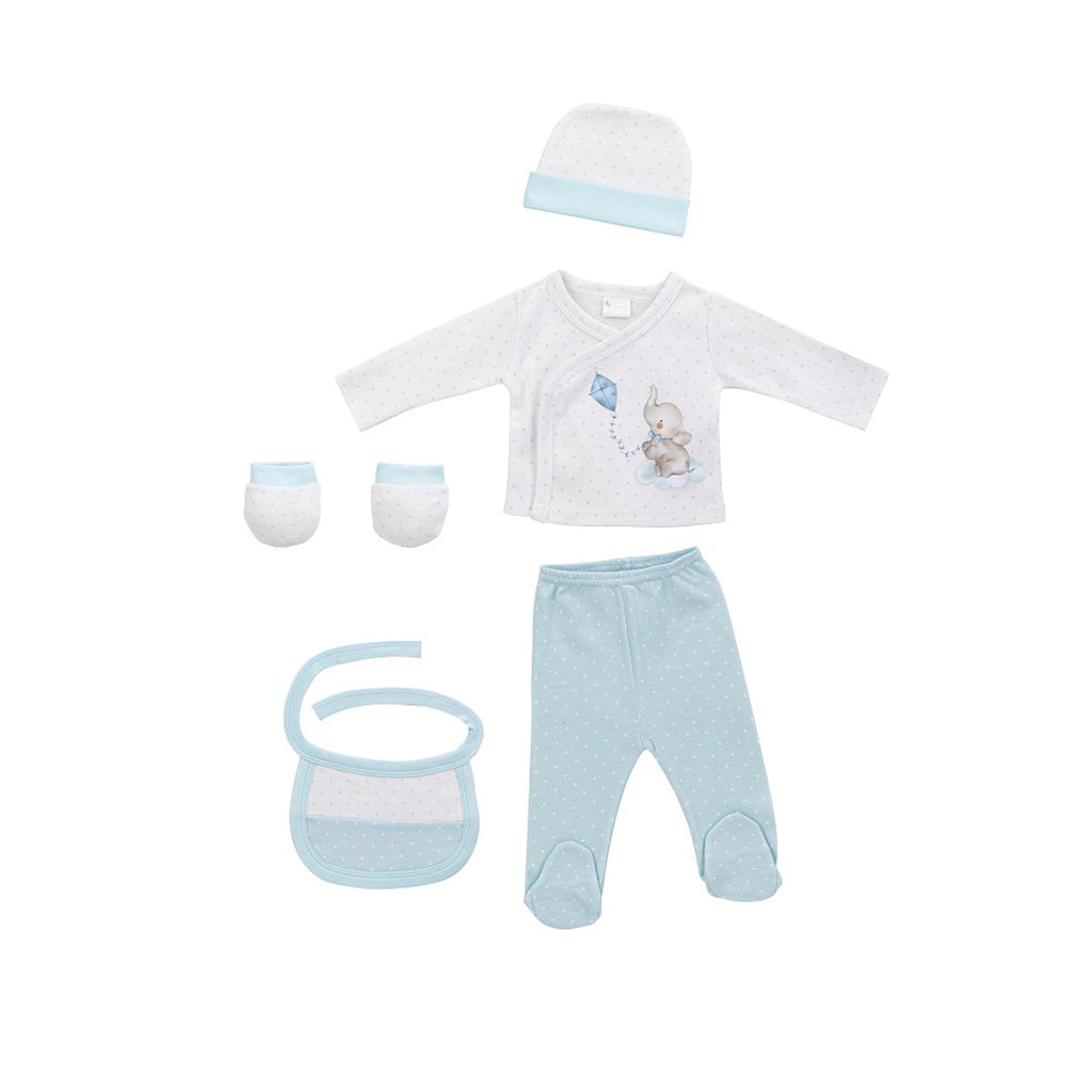 SET DE 5 PIEZAS BAMBÚ ELEFANTES INTERBABY