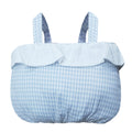 BOLSO BOMBONERA MUSELINA CUADRO. ANDU MODIN (24X39)