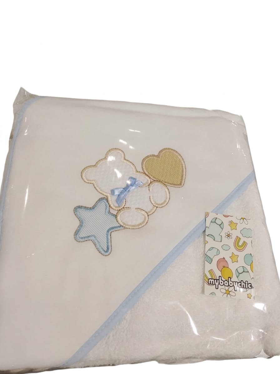 GASAS DE ALGODON PARA BEBE OSO ESTRELLA (70X60)