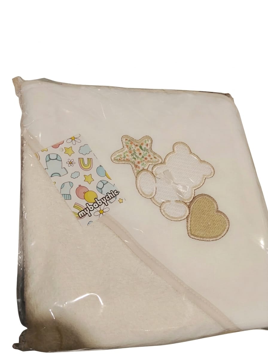 GASAS DE ALGODON PARA BEBE OSO ESTRELLA (70X60)