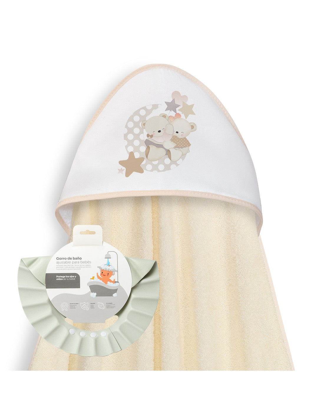 CAPA DE BAÑO Y GORRO LOVELY BEAR INTERBABY