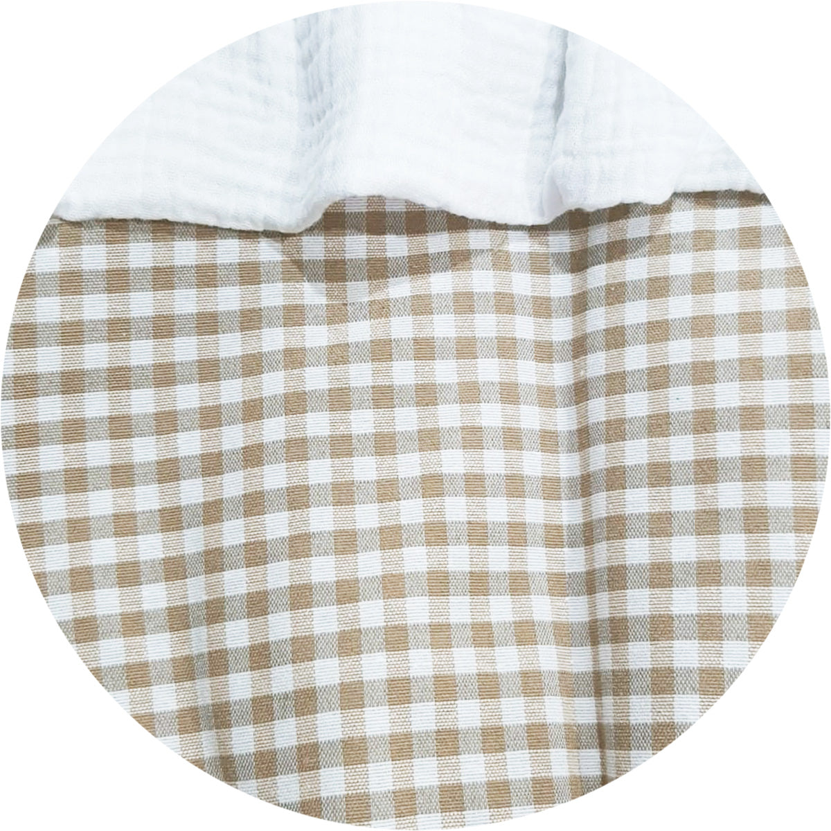 BOLSO BOMBONERA MUSELINA CUADRO. ANDU MODIN (24X39)