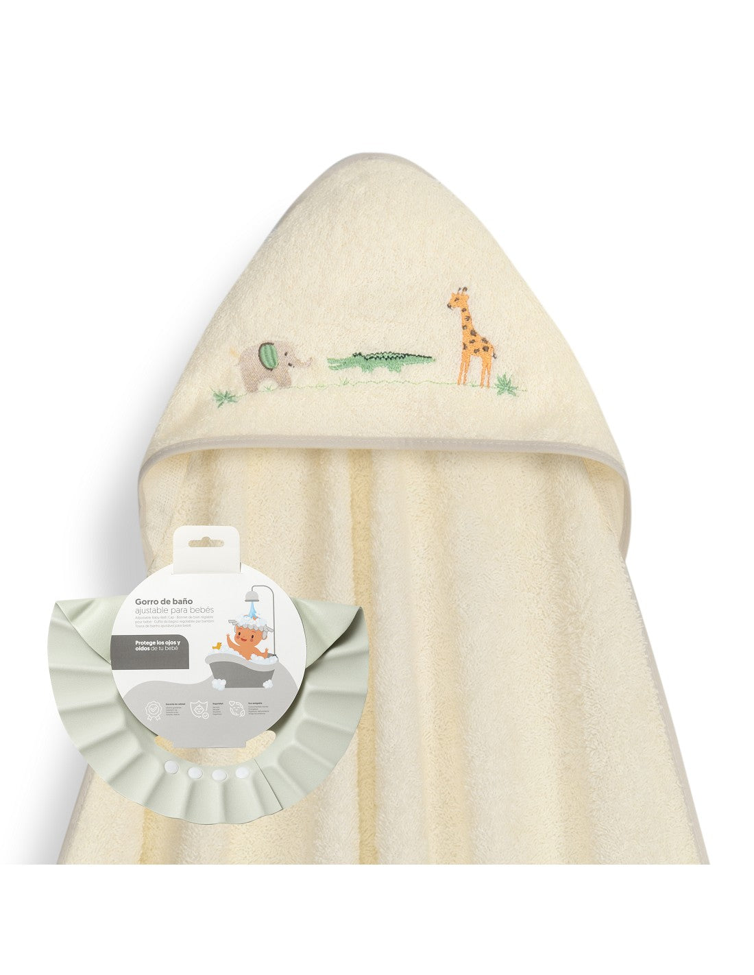 CAPA DE BAÑO Y GORRO SELVA INTERBABY