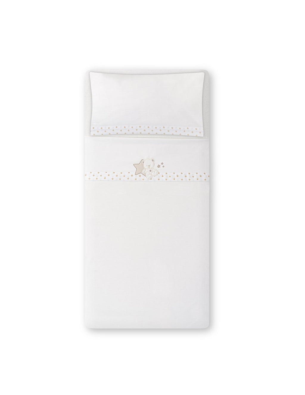 SET DE SABANAS CUNA COLECCIÓN OSITO SENTADO INTERBABY