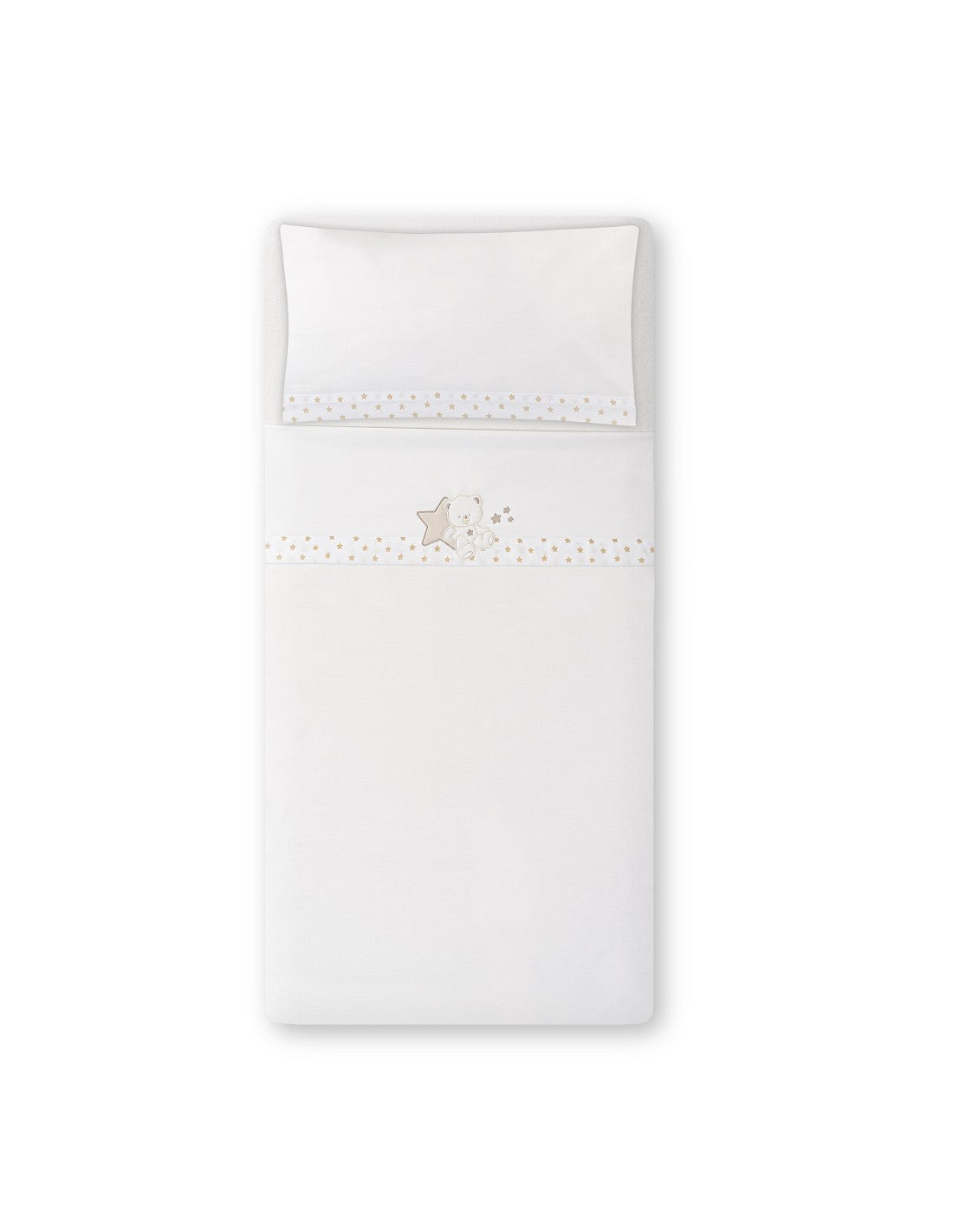 SET DE SABANAS CUNA COLECCIÓN OSITO SENTADO INTERBABY