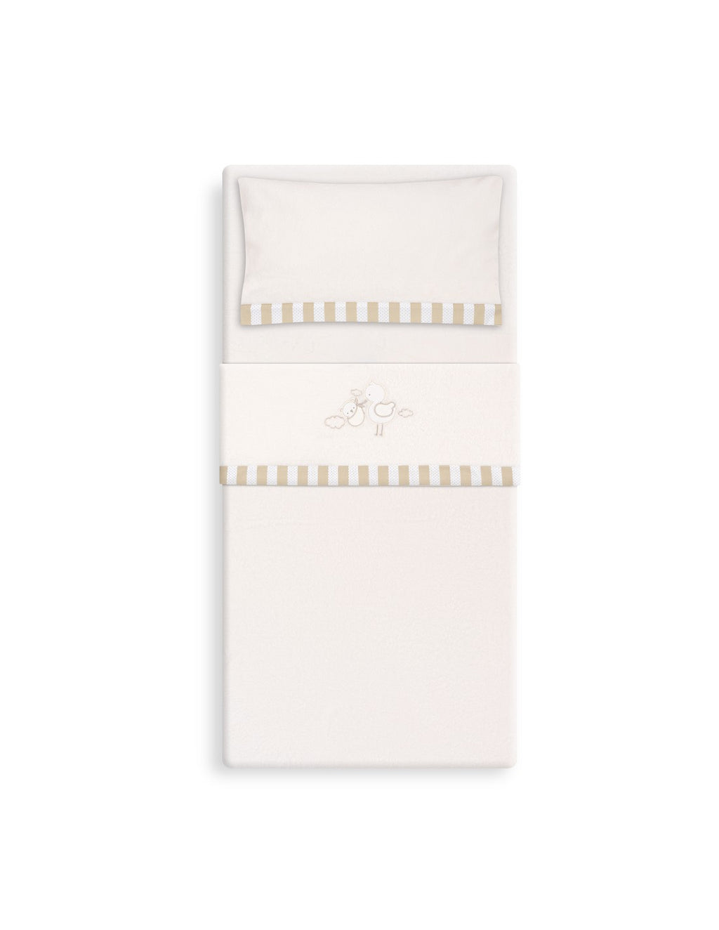 SET SABANAS CUNA CORALINA CIGUEÑA OSO INTERBABY