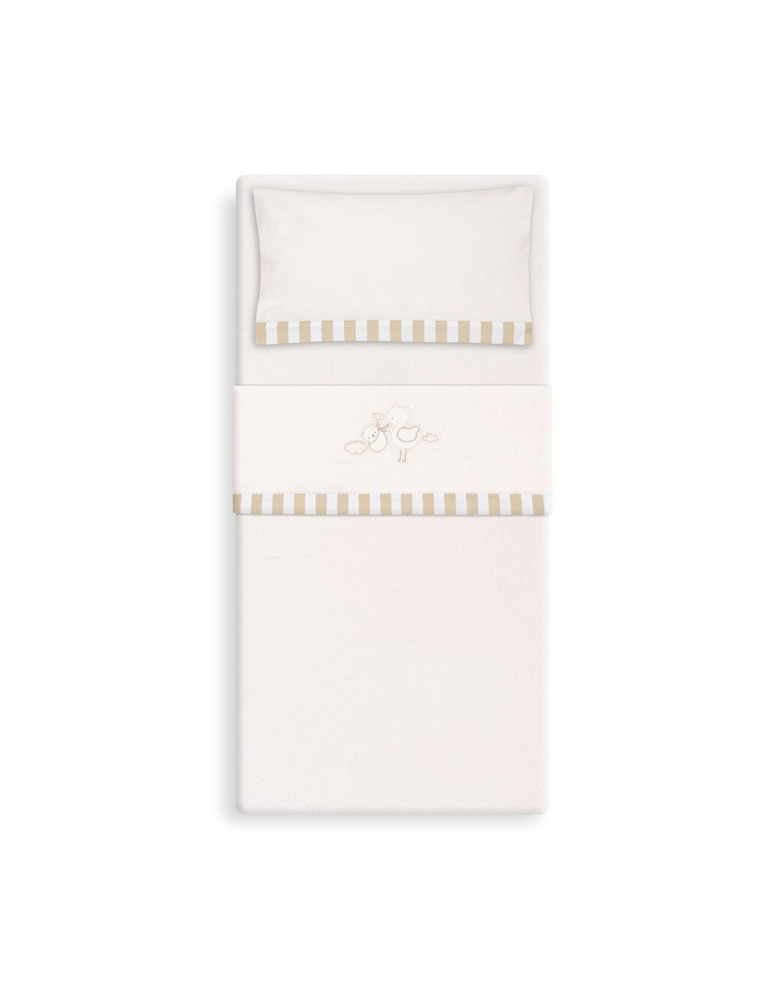 SET SABANAS CUNA CORALINA CIGUEÑA OSO INTERBABY