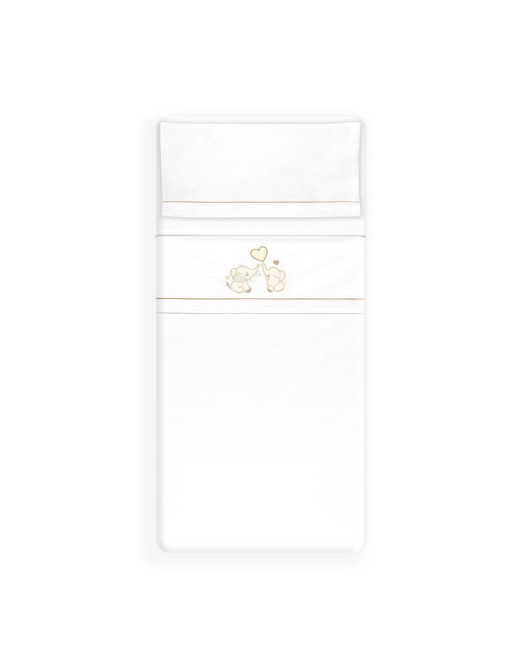 SET DE SABANAS MINICUNA PAREJA ELEFANTES INTERBABY