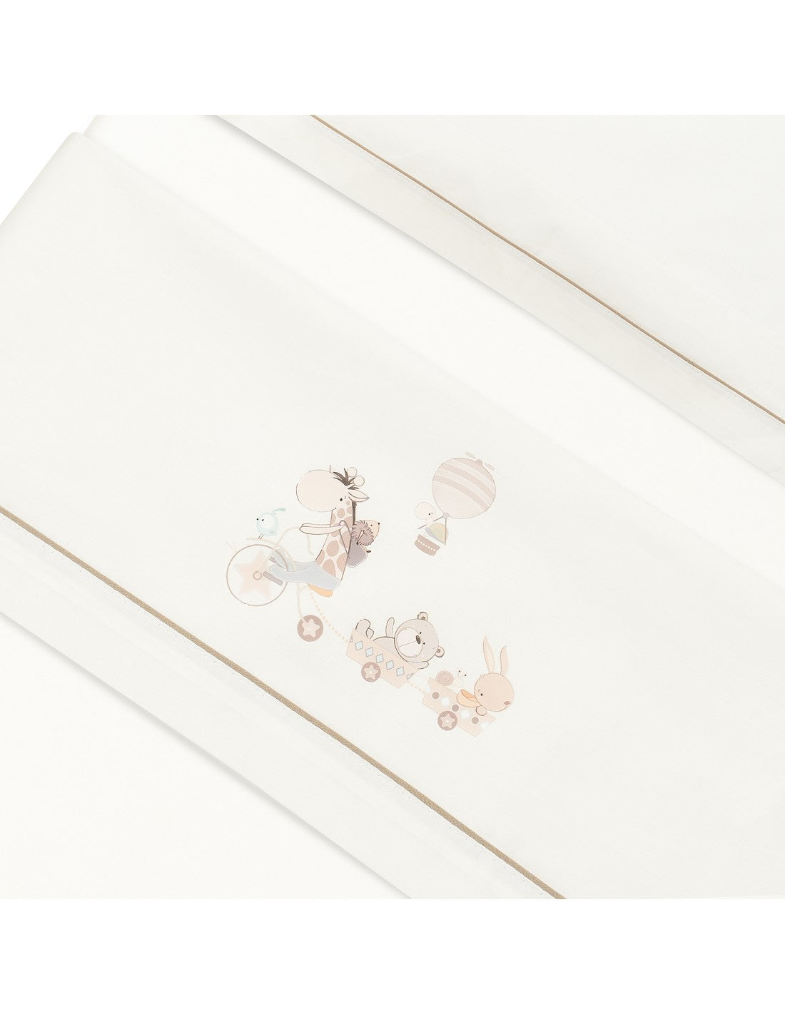 SET DE SABANAS DE CUNA  JIRAFA BICI + CHUPETERO INTERBABY