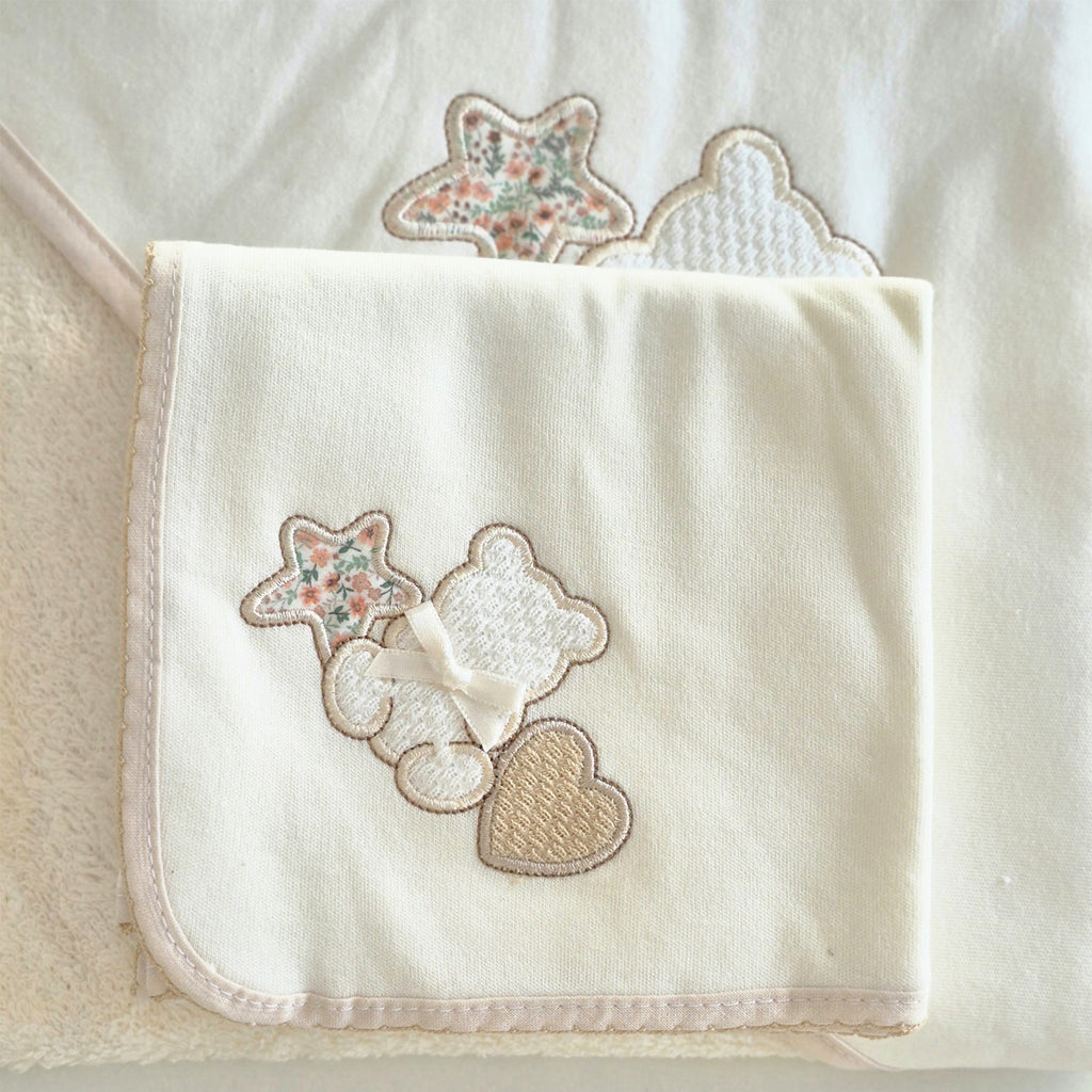 GASAS DE ALGODON PARA BEBE OSO ESTRELLA (70X60)