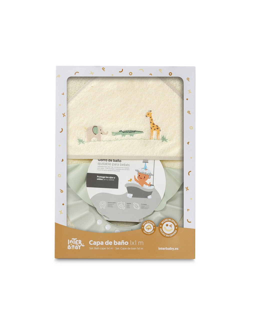 CAPA DE BAÑO Y GORRO SELVA INTERBABY