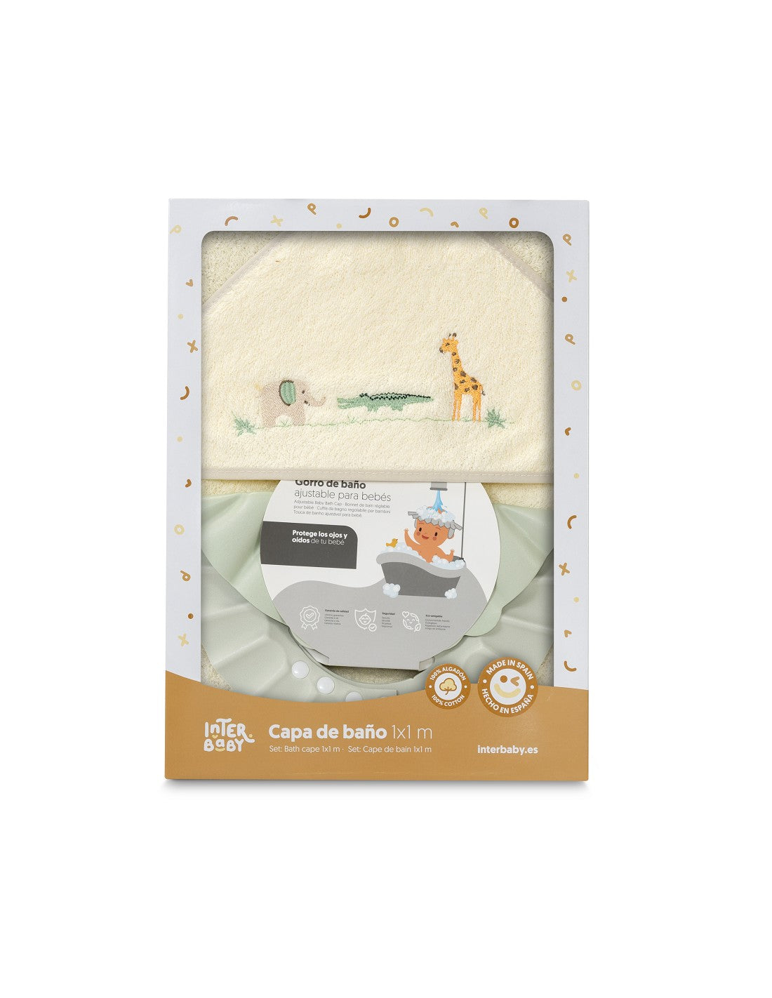 CAPA DE BAÑO Y GORRO SELVA INTERBABY