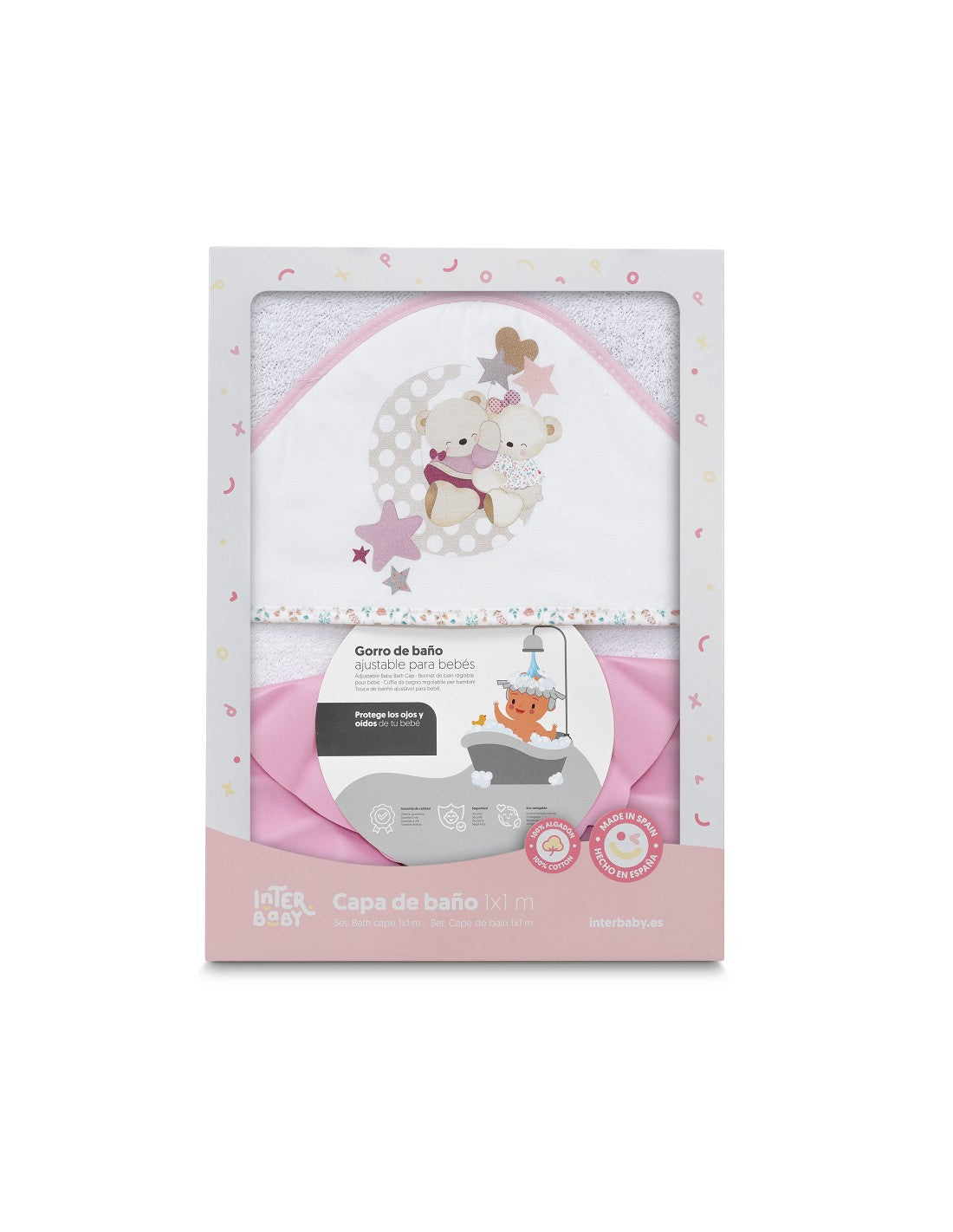 CAPA DE BAÑO Y GORRO LOVELY BEAR INTERBABY