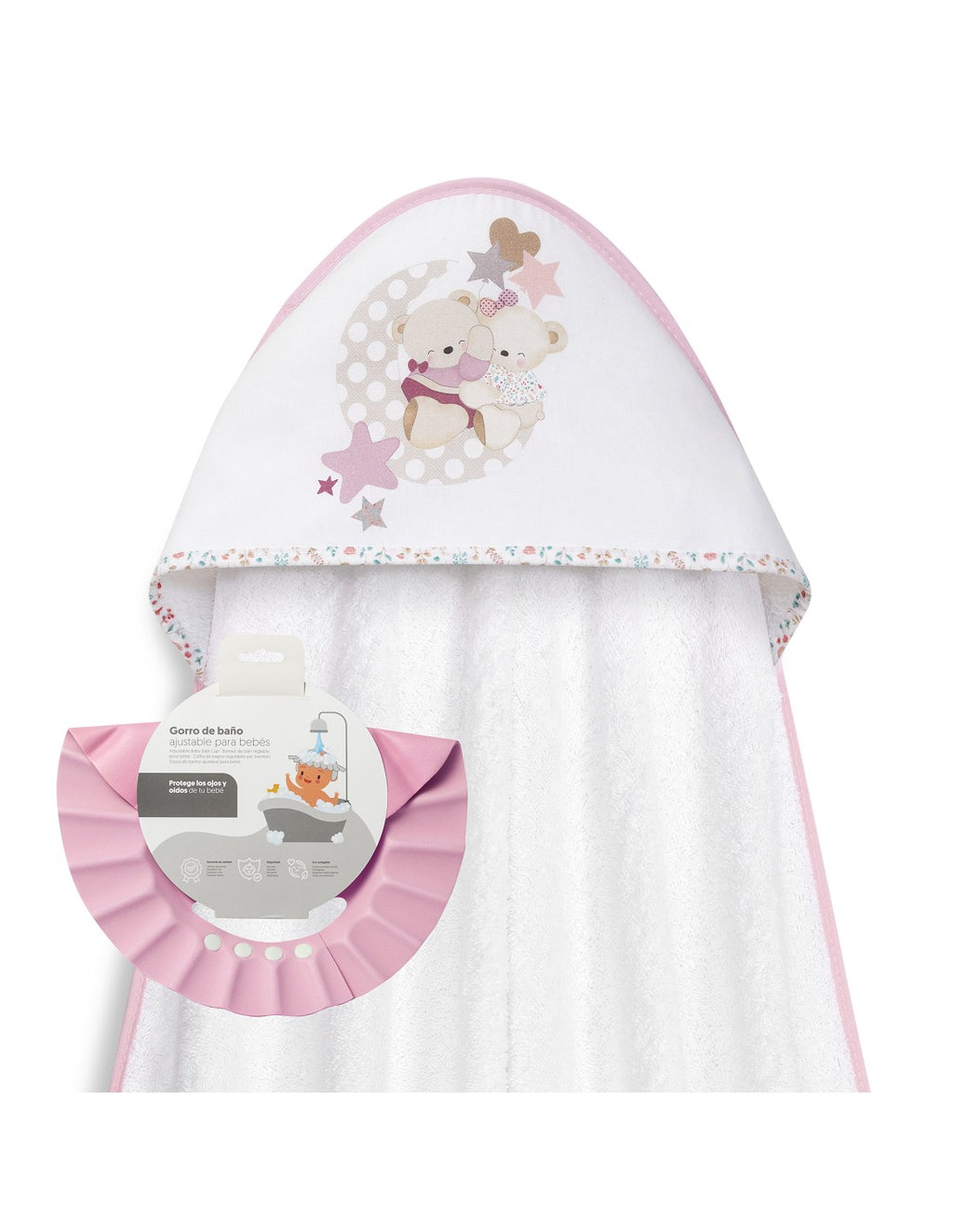 CAPA DE BAÑO Y GORRO LOVELY BEAR INTERBABY