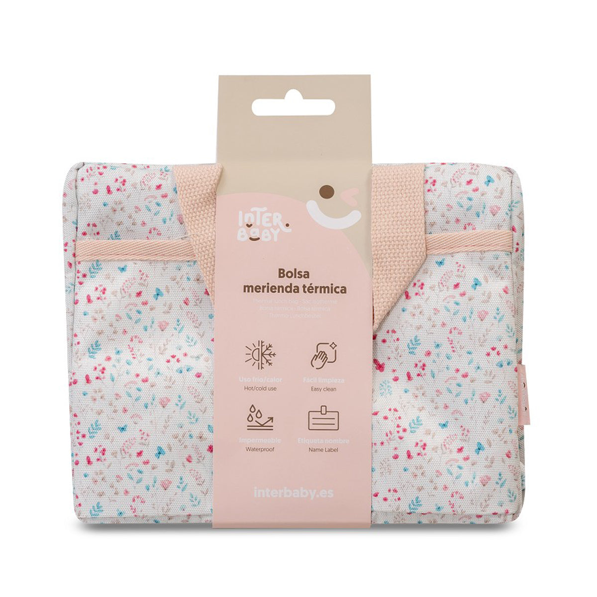 BOLSA MERIENDA PETALOS ROSA INTERBABY