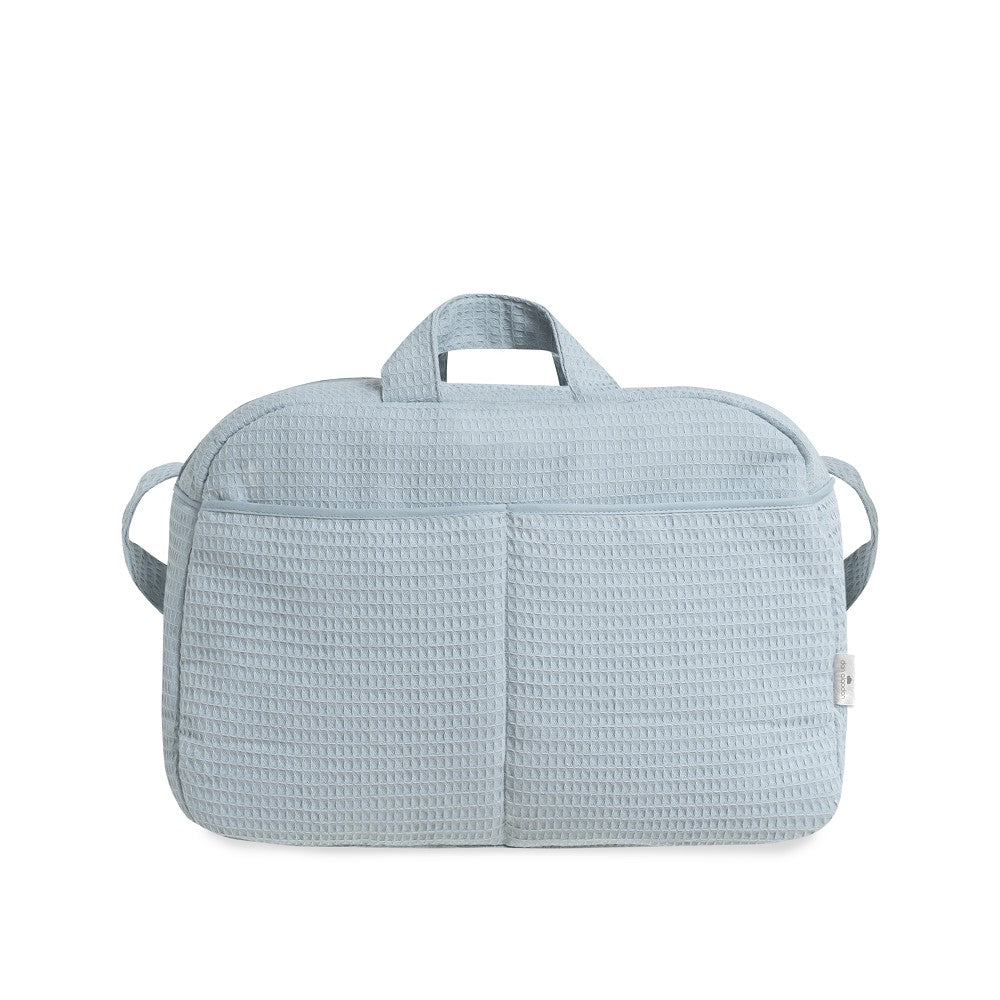 BOLSO MATERNAL NIDO DE ABEJA . DON ALGODÓN