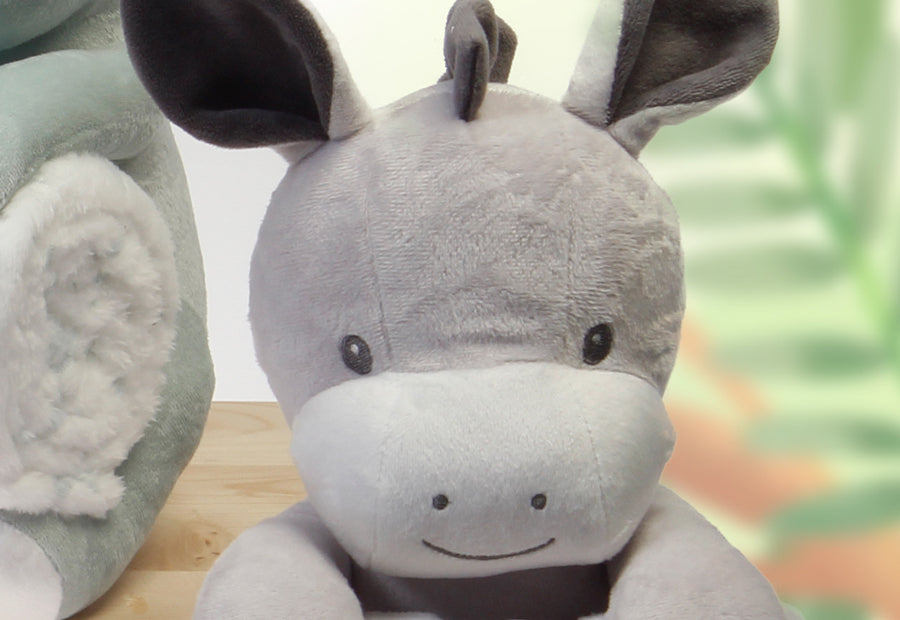 MANTA Y MUÑECO ANIMALES GAMBERRITOS