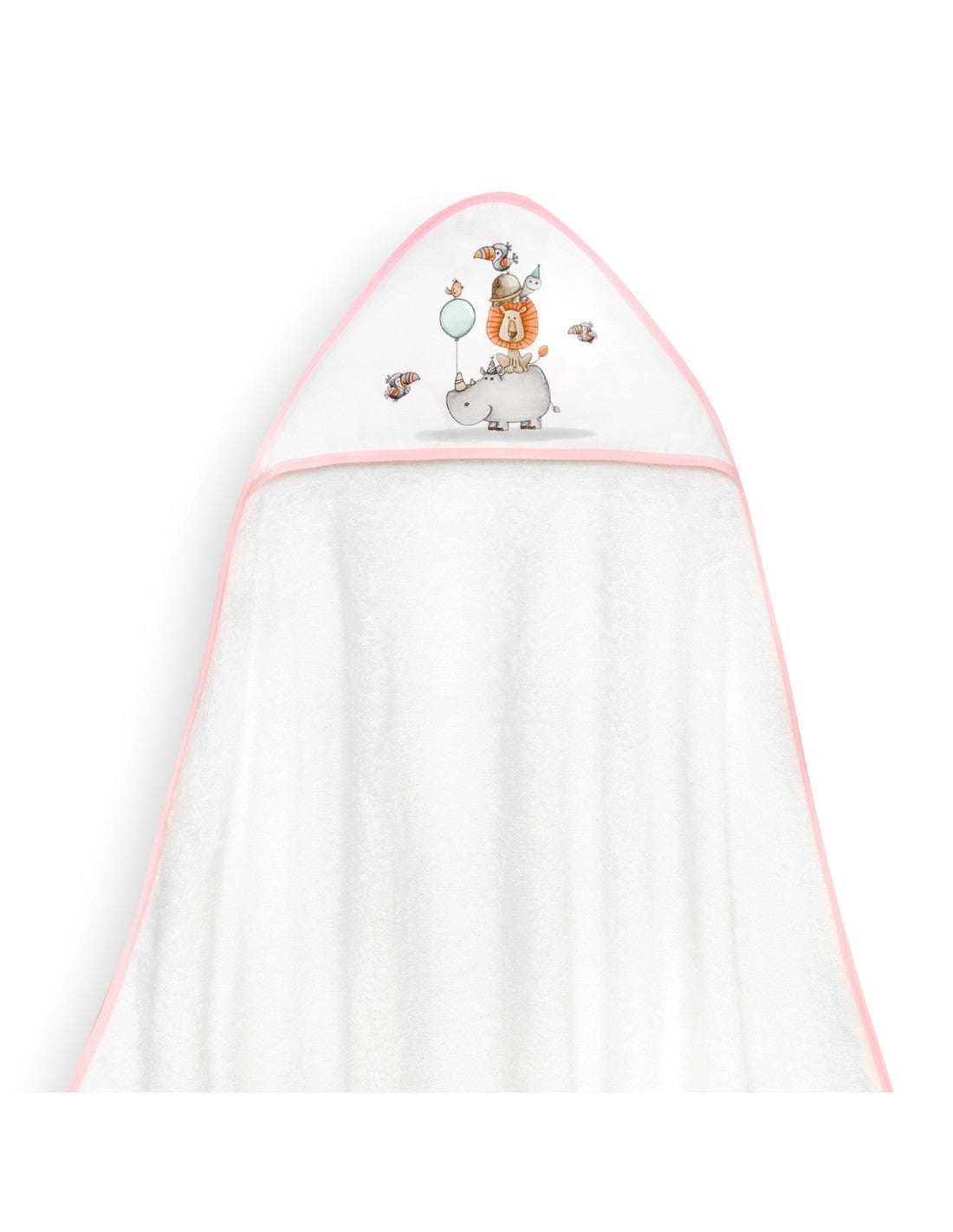 CAPA DE BAÑO Y BABERO RINO LEON. INTERBABY