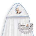 CAPA DE BAÑO Y GORRO OSO LUNA