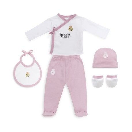 SET DE 5 PIEZAS DEL REAL MADRID AZUL Y ROSA